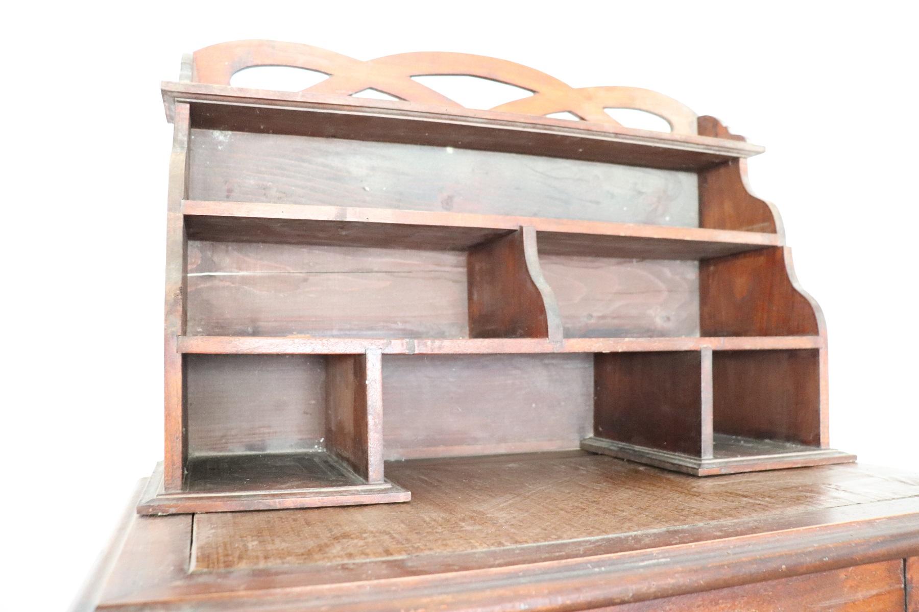 Late 19th Century 19th Century Italian Poplar Table Letter Holder or Magazine Holder