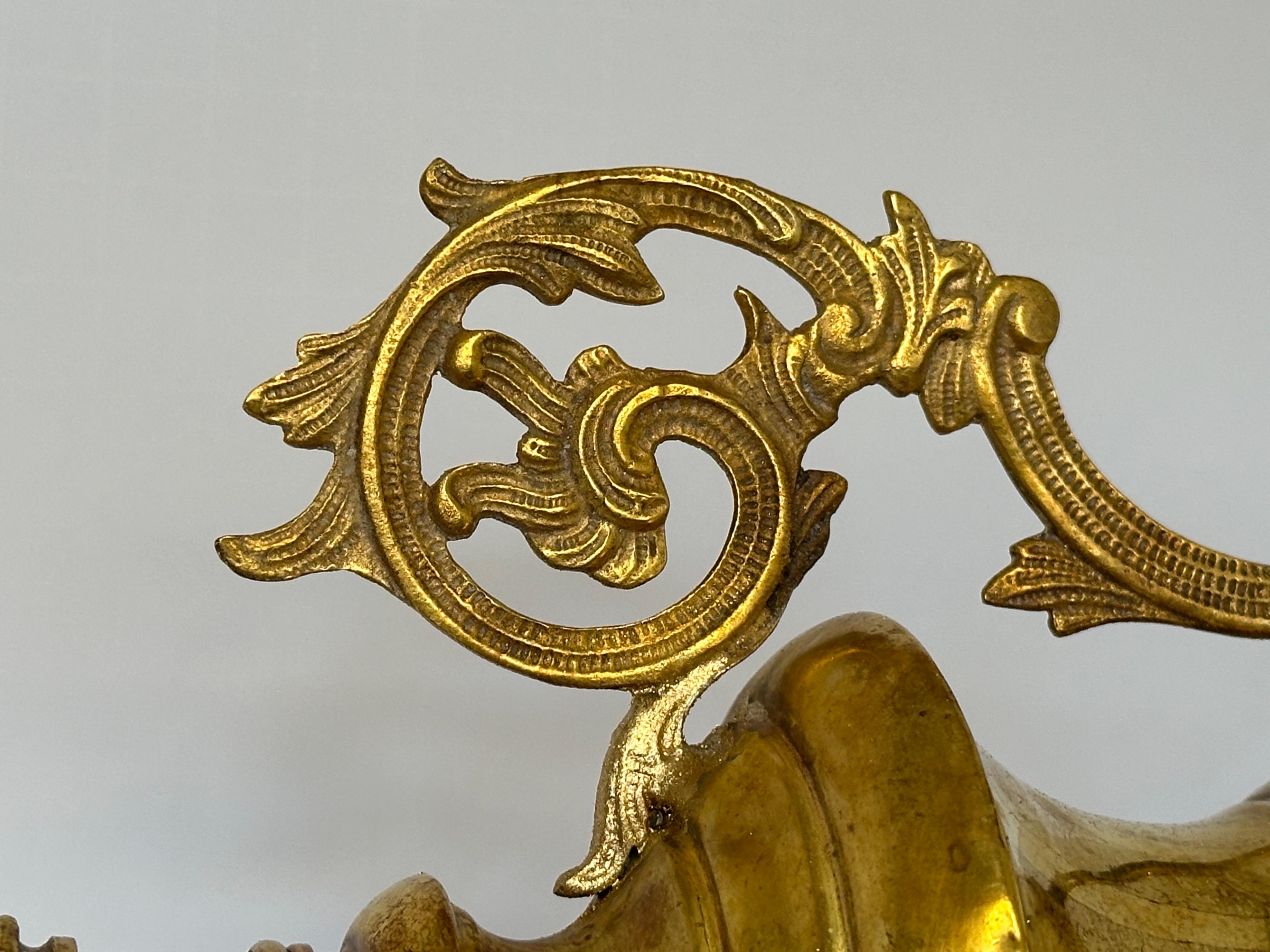 19th Century Italian Porte Palma Altar Urn.

Original brass ornate altar urn used as palm holder in the early 19th century in Italy and Italianate churches. It is a testimony of the religious tradition in southern Italy. The condition is good,