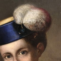 19th Century Italian Portrait of a Boy with a Jumping Jack by C. Pagnini