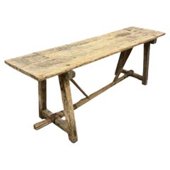 19th Century Italian Primitive Console Table