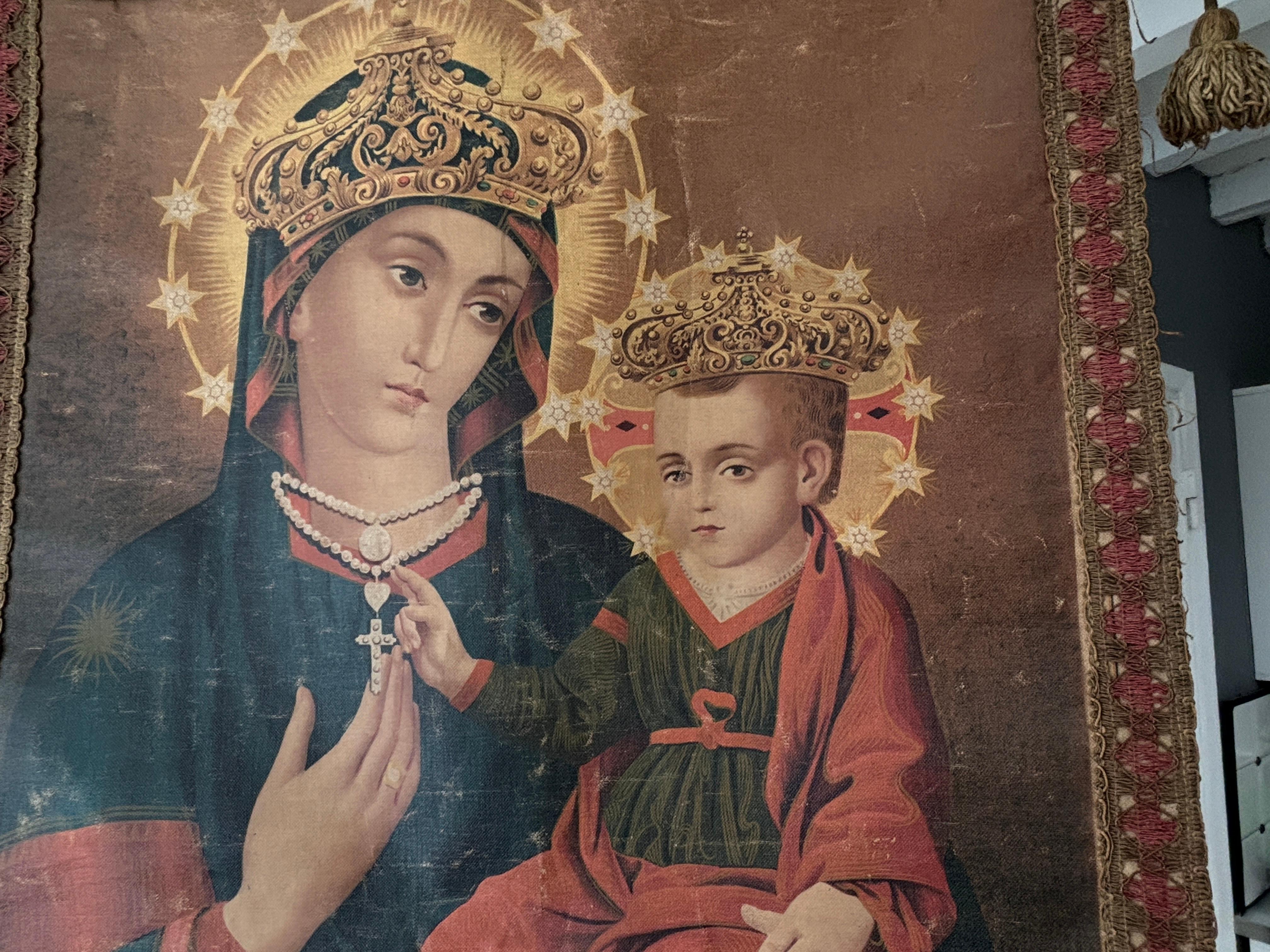 como hacer un estandarte religioso