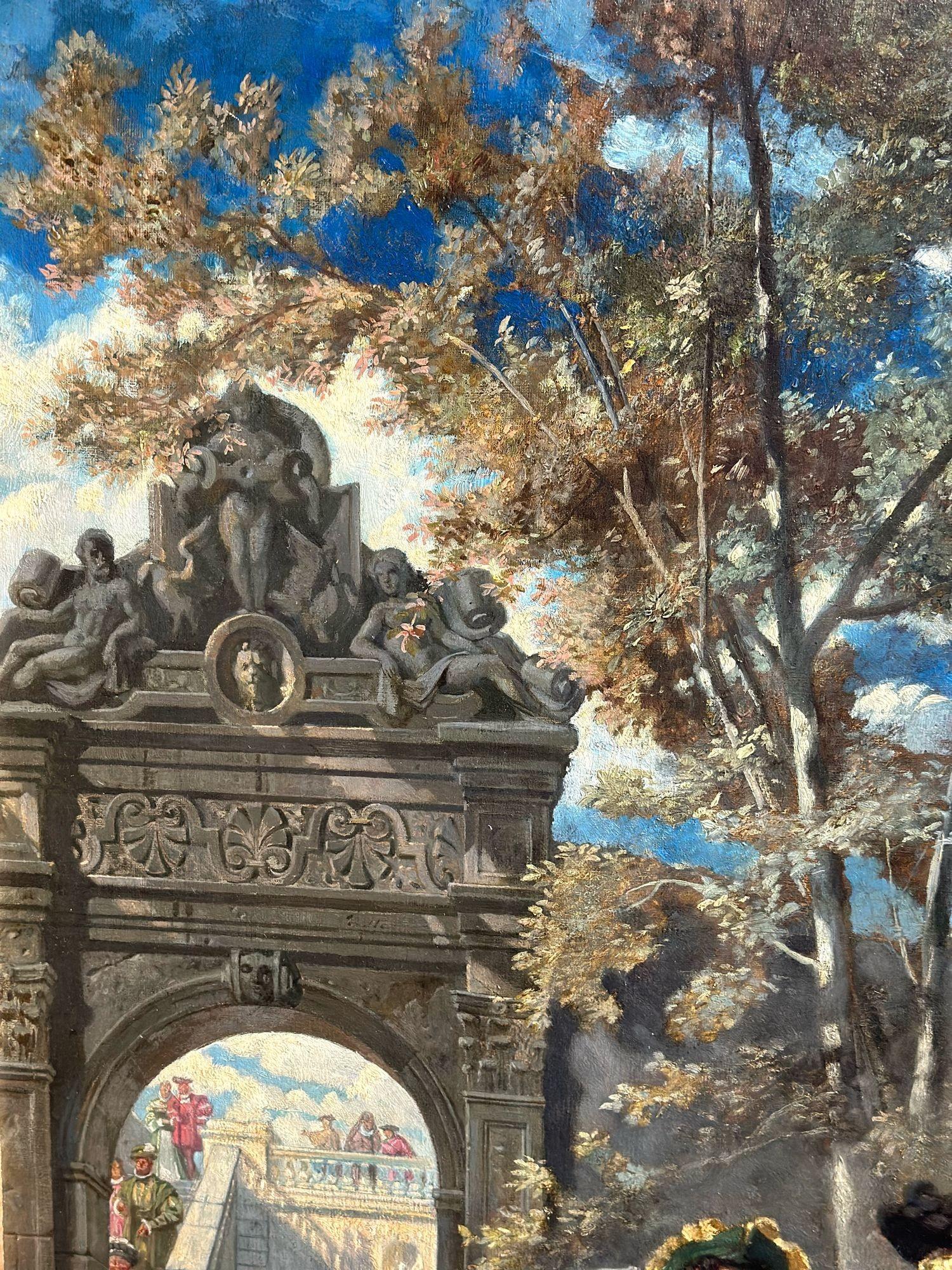 „Italienische Renaissance-Partei des 19. Jahrhunderts“, Öl auf Leinwand von Carl Emil Doepler im Angebot 4