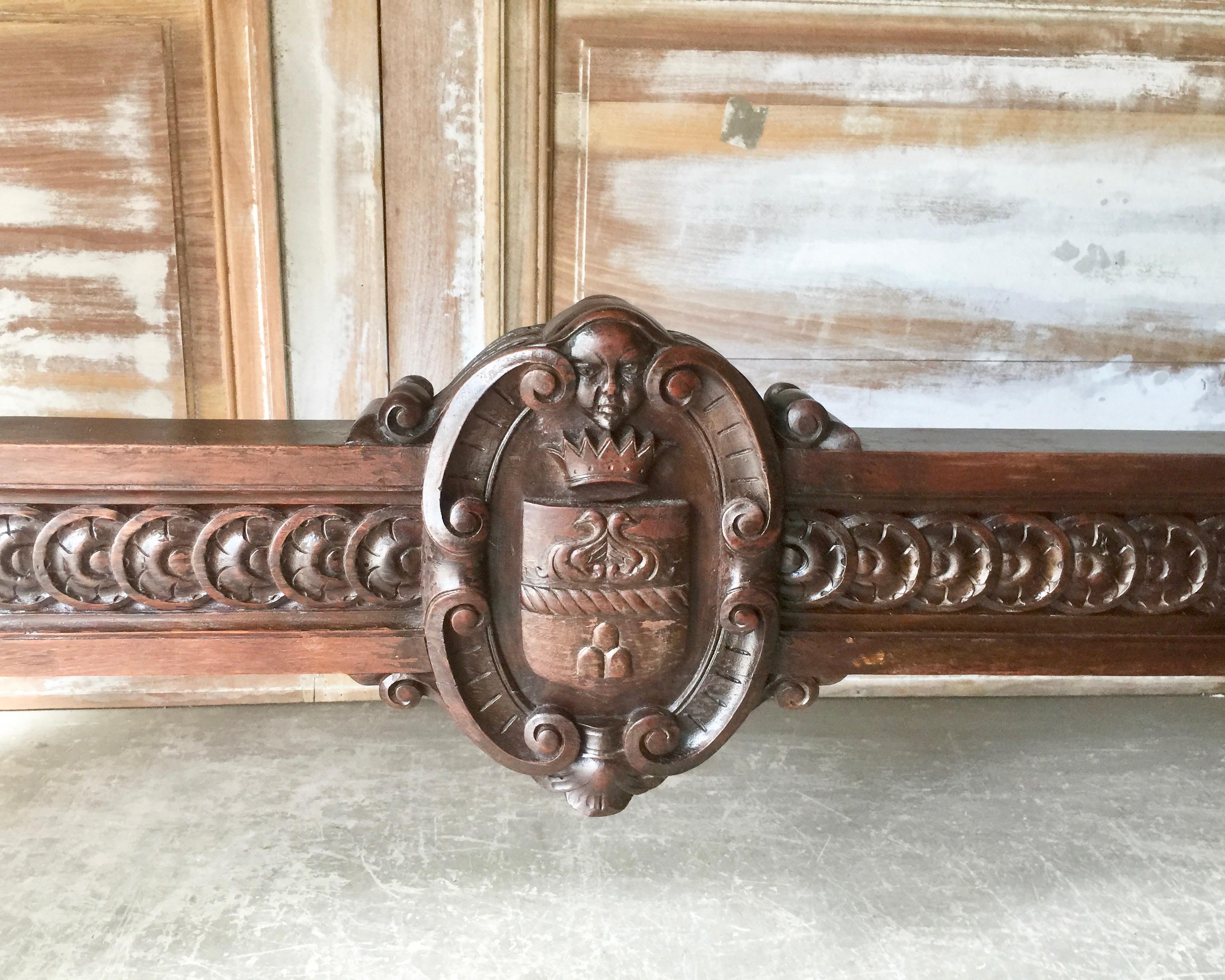 19th Century Italian Renaissance Revival Walnut Library Table 6