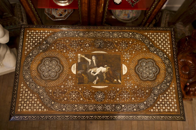 Inlay Renaissance 19th Century Italian Renaissance Style Inlay Centre Table For Sale at ...