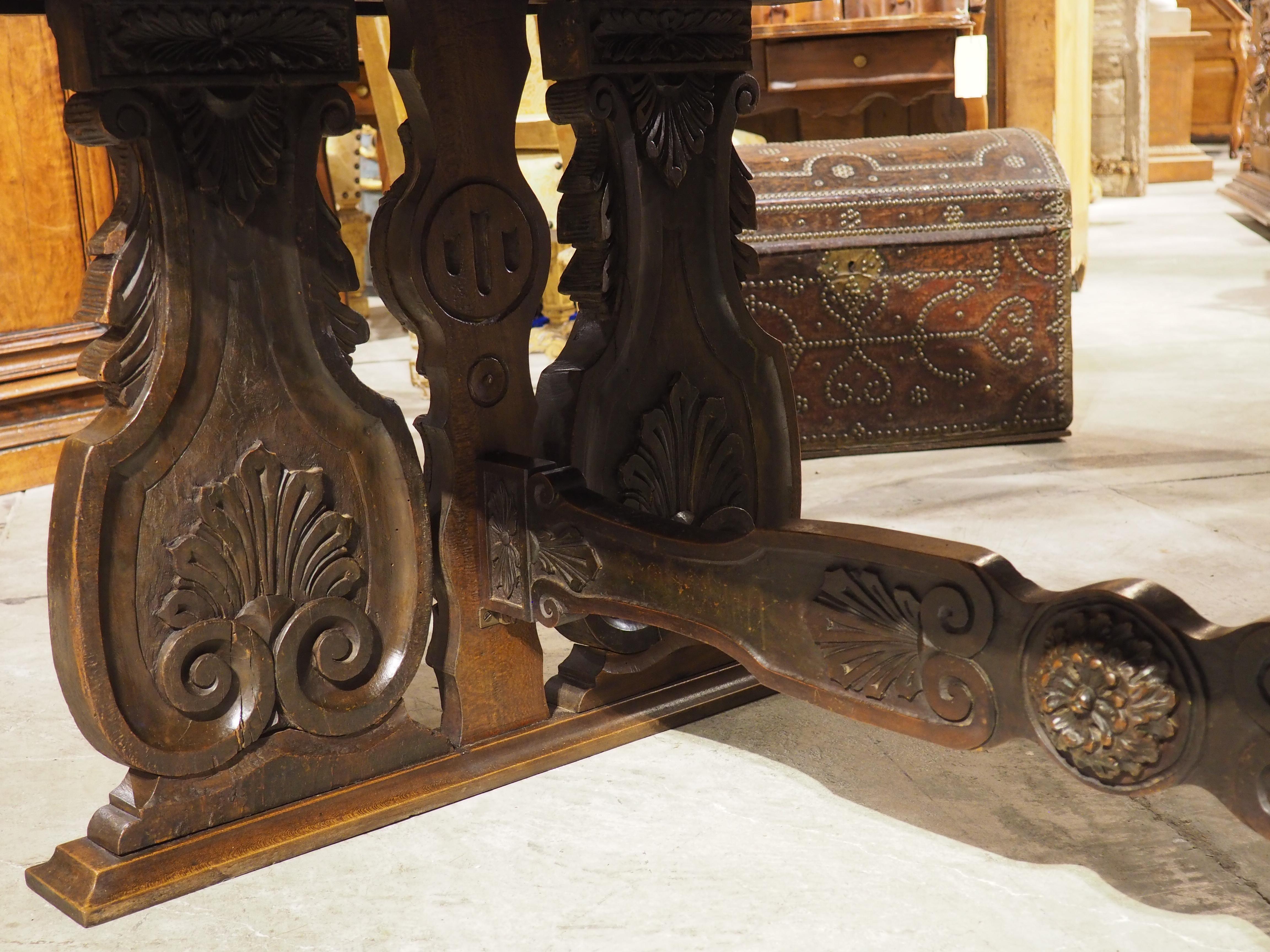 19th Century Italian Renaissance Style Library Table 10