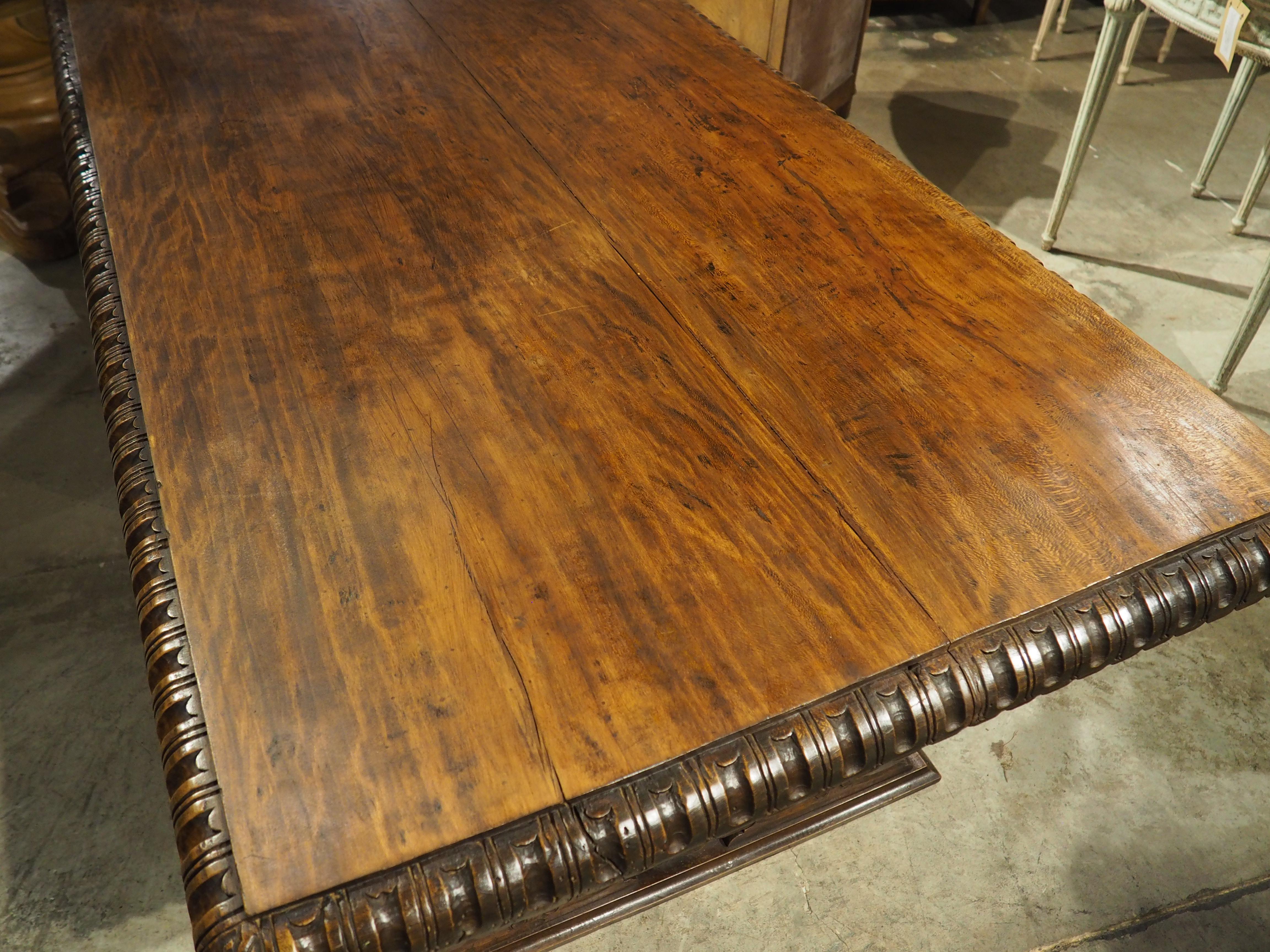 19th Century Italian Renaissance Style Library Table 3
