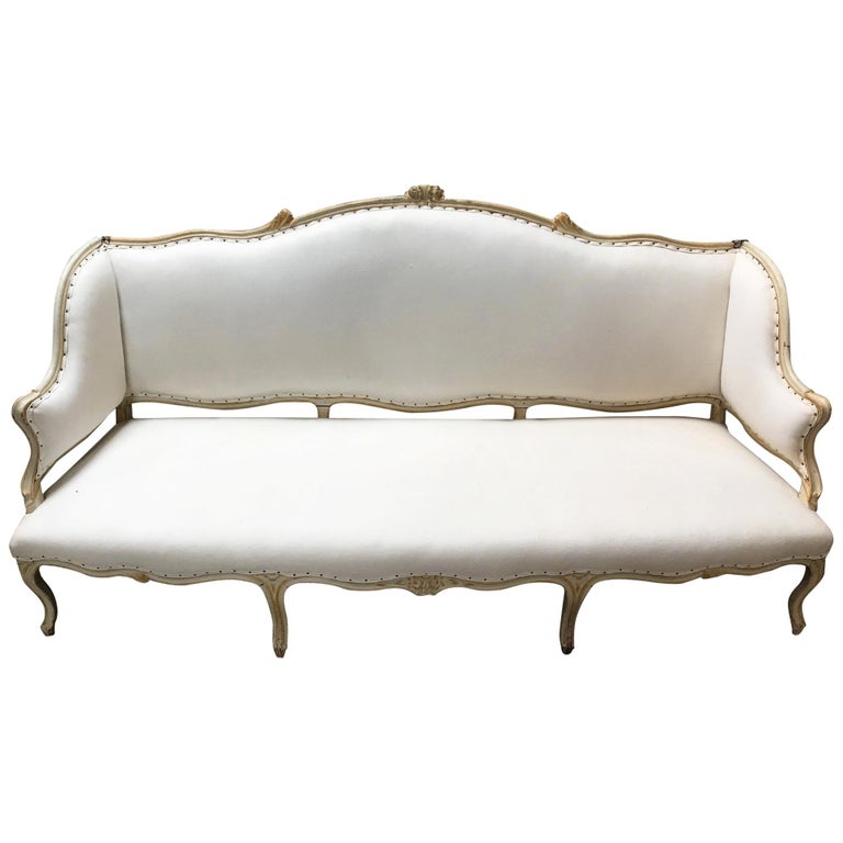 19th Century Italian Rococo Sofa For Sale