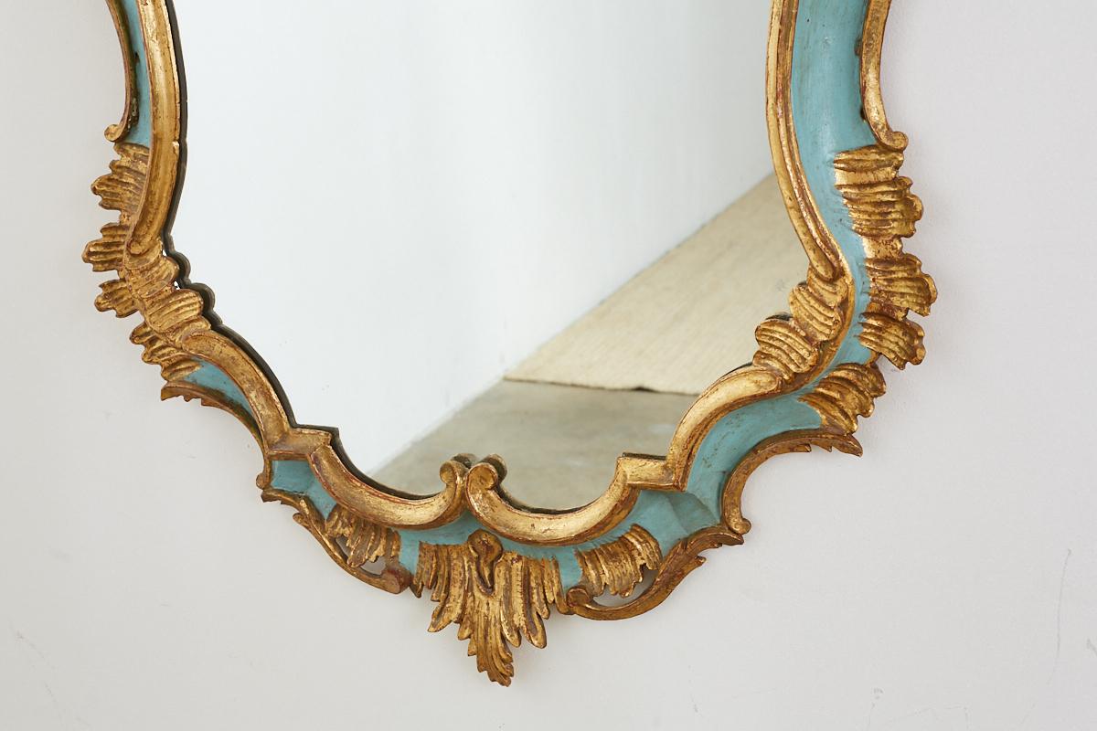 19th Century Italian Rococo Style Cartouche Mirror 2