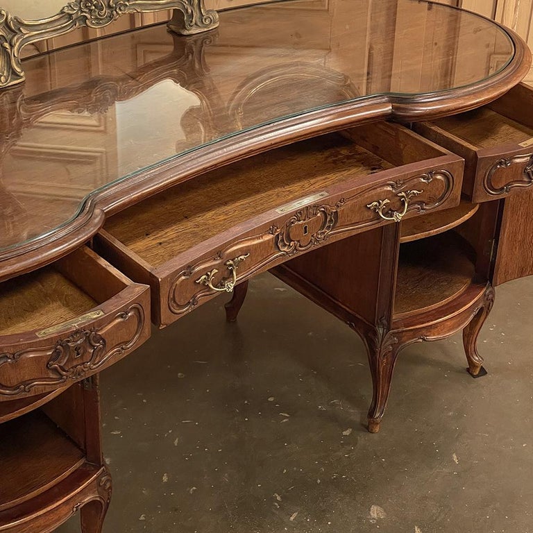 19th Century Italian Rococo Vanity with Tri-Panel Mirror For Sale at ...