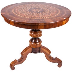 19th Century Italian Rolo Inlaid Coffee Table