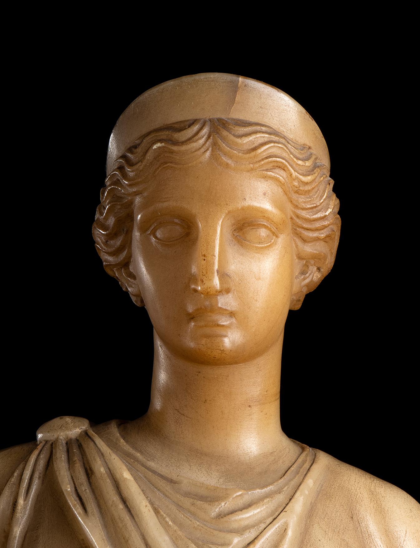 Statue néoclassique romaine italienne du 19ème siècle  5