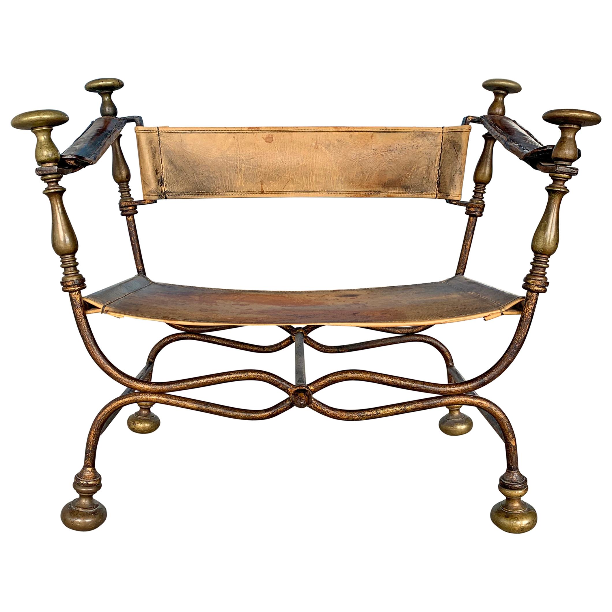 19th Century Italian Savonarola Chair