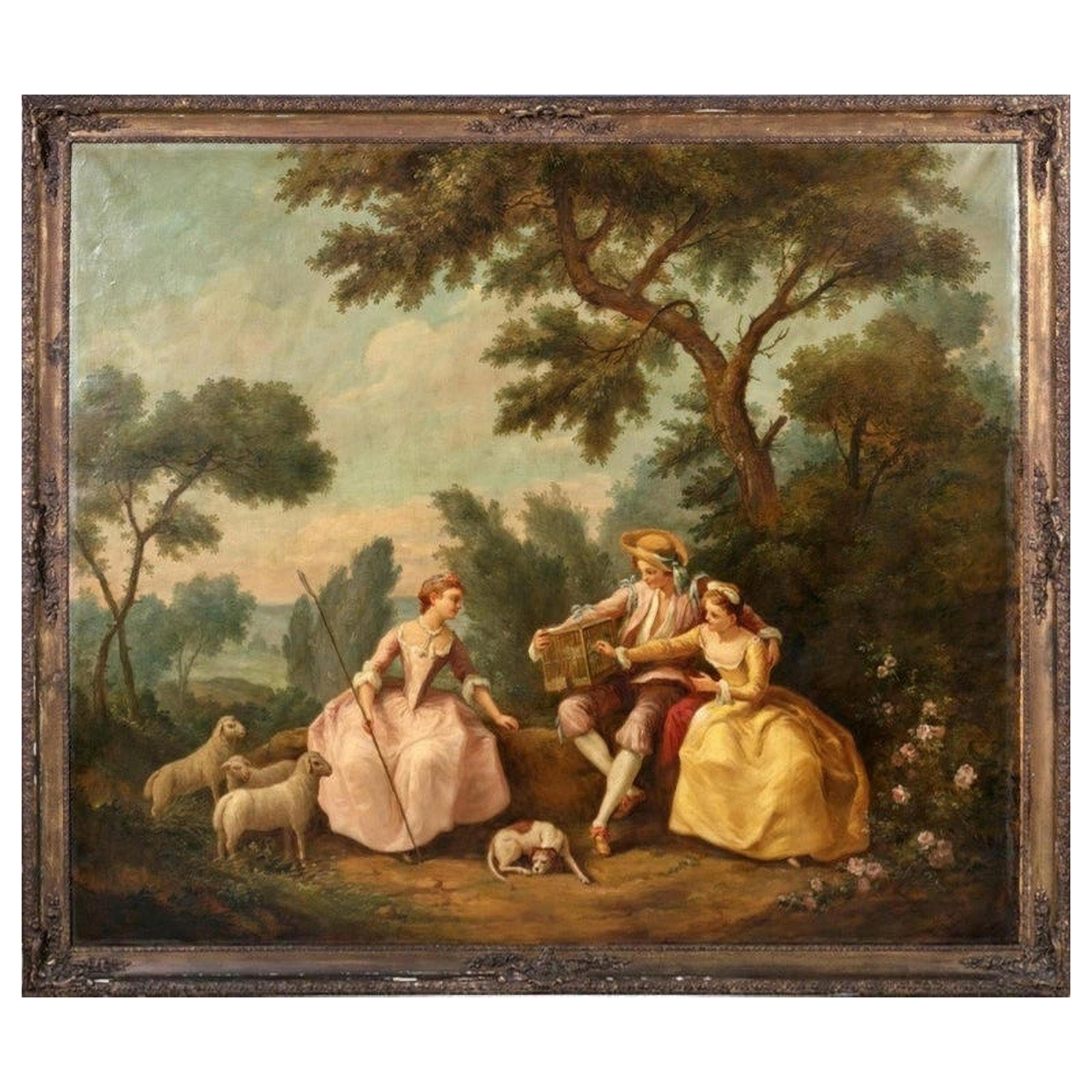 Italienische Schule des 19. Jahrhunderts „ Vogelverkäufer“