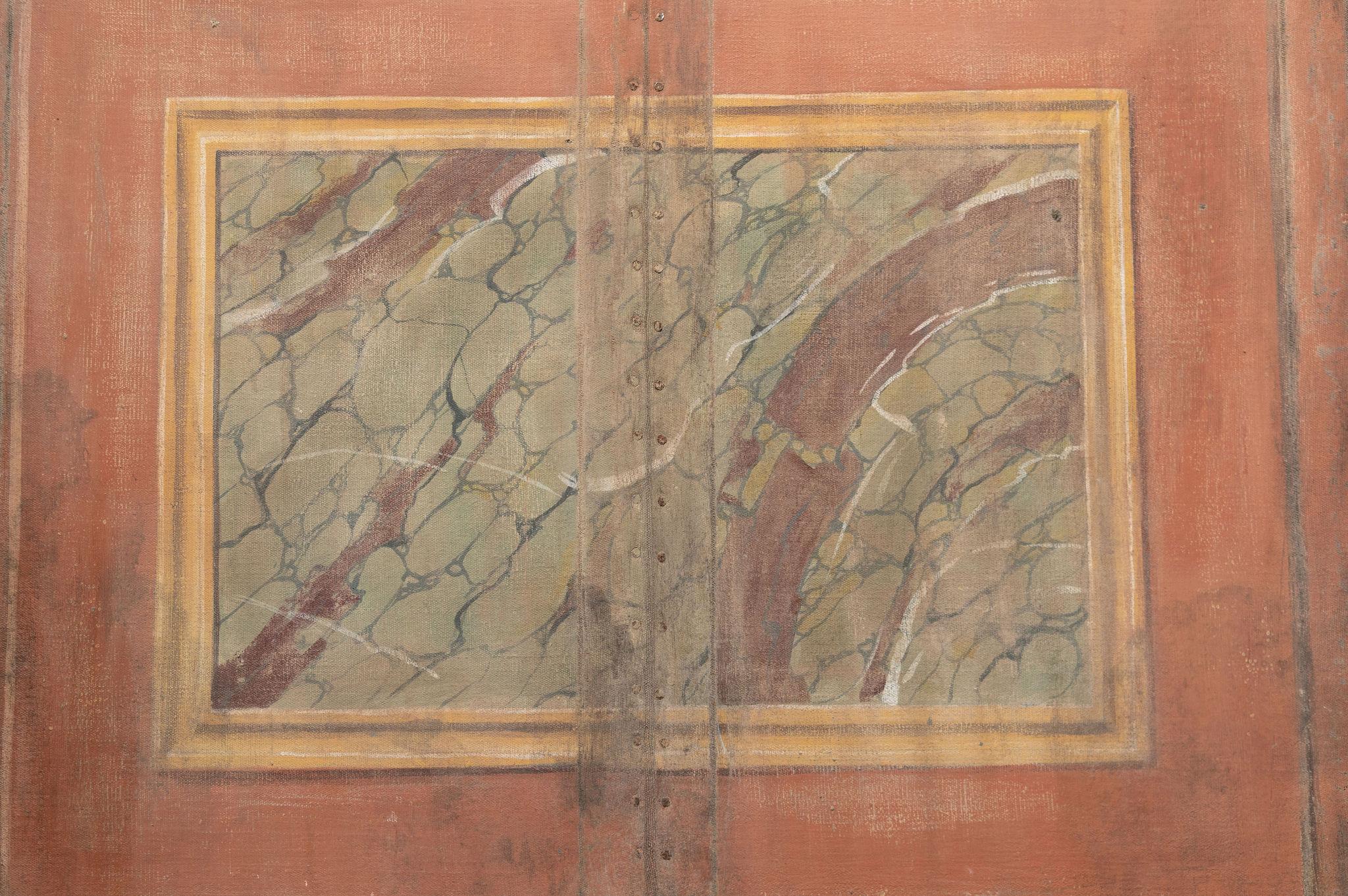 19th Century Italian screen, wall panel, oil on canvas For Sale 14