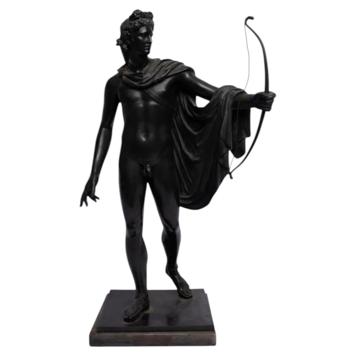 19th-century Italian Sculptor "Apollo Belvedere" H. 60cm