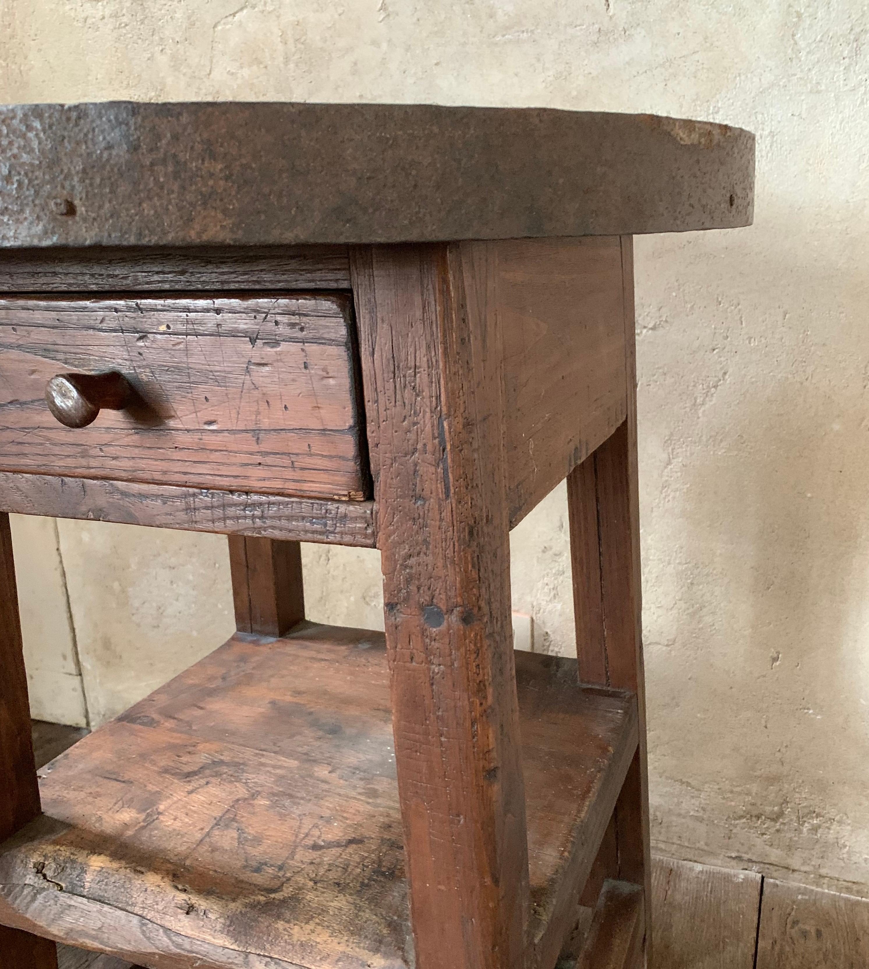 19th Century Italian Sculptor Stand Table For Sale 3