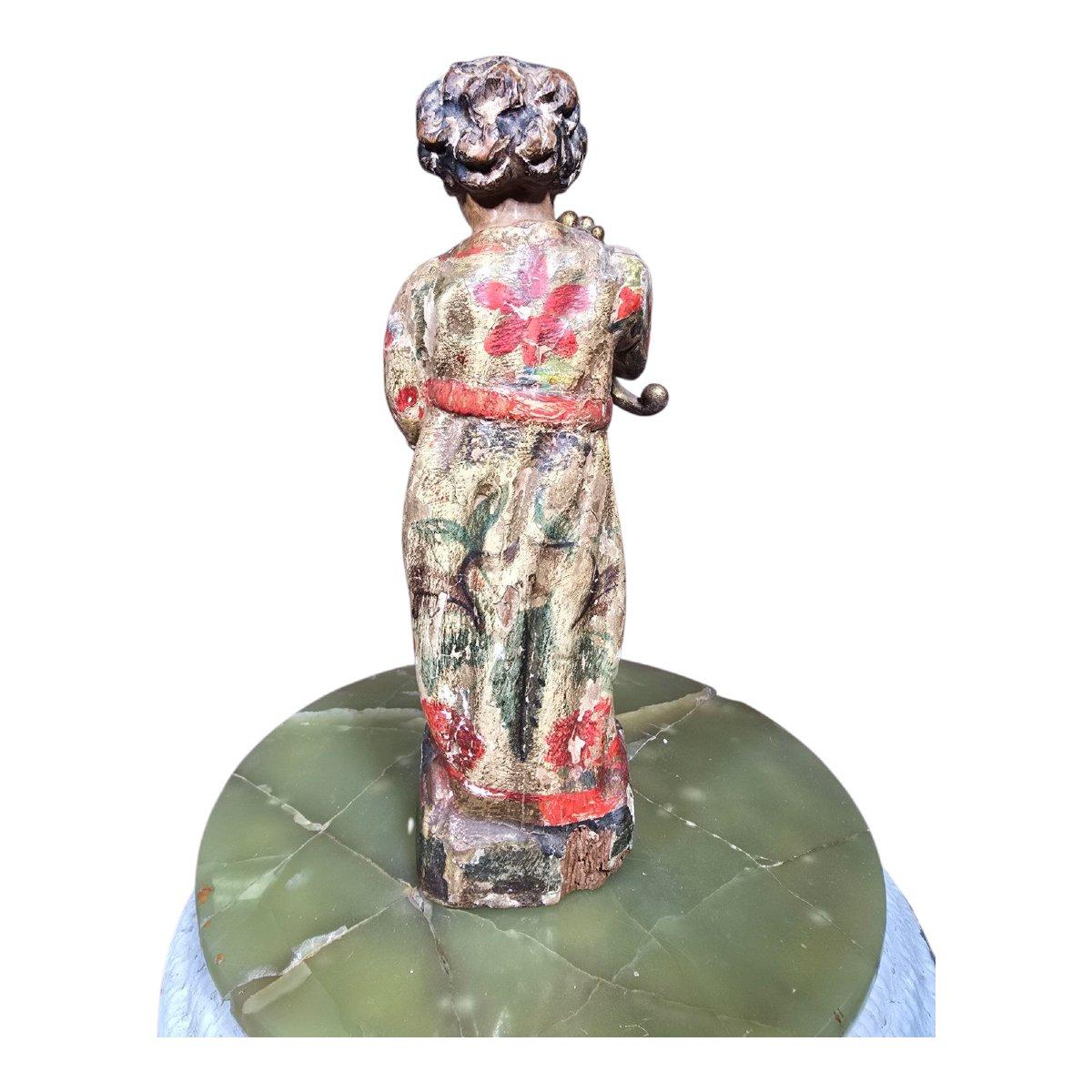 19th Century Italian Sculpture – Boy with a Cornucopia For Sale 2