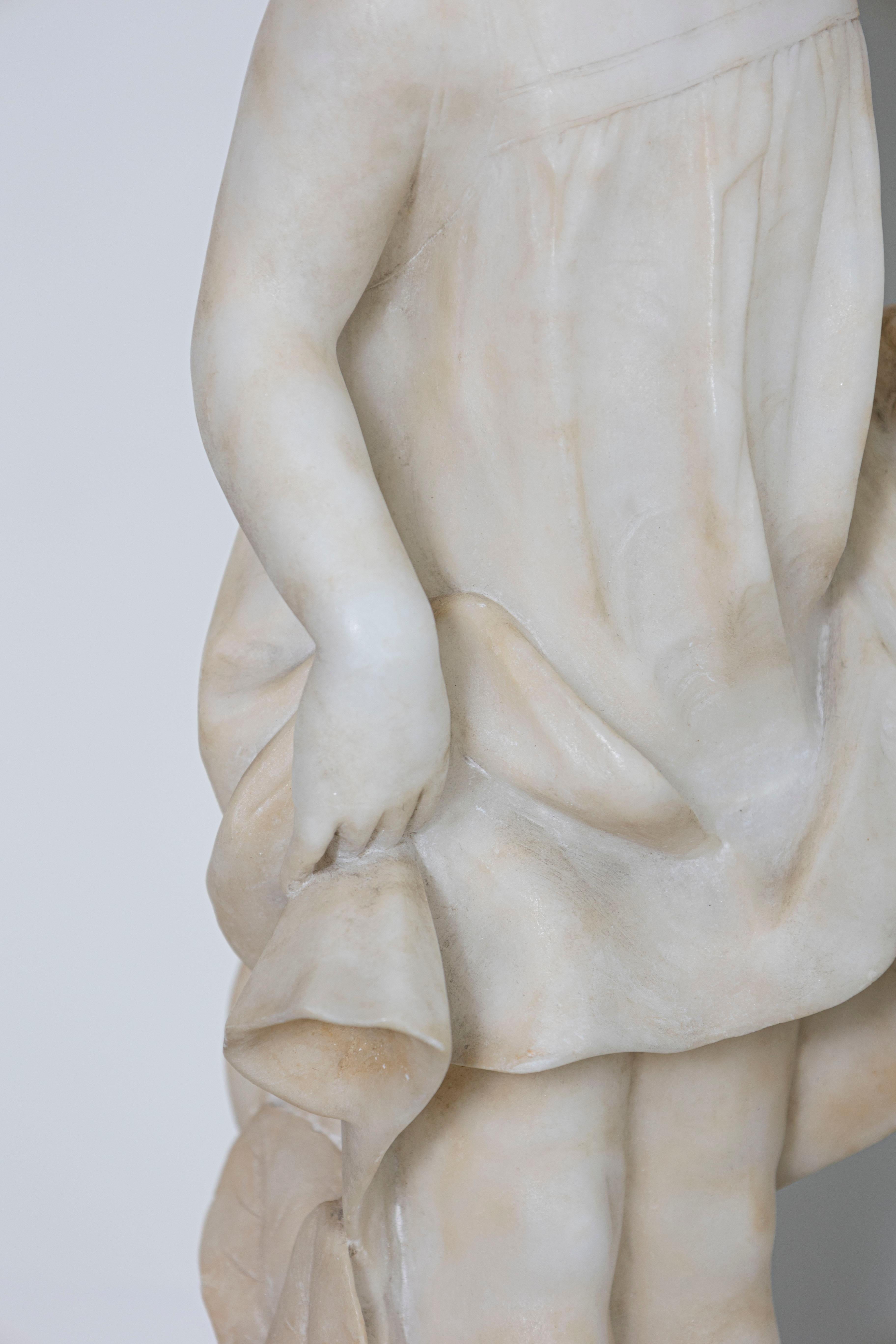 Alabastro Scultura italiana del XIX secolo in vendita