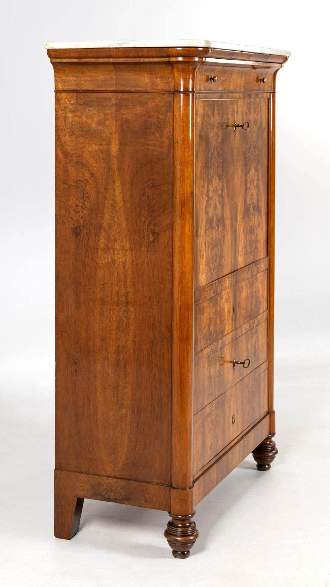 Secretaire italiano del siglo XIX con caja de seguridad, hacia 1840 en venta 5