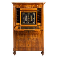 Secretaire italiano del siglo XIX con caja de seguridad, hacia 1840