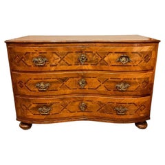 19th Century, Italian, Serpentine Chest of Drawers