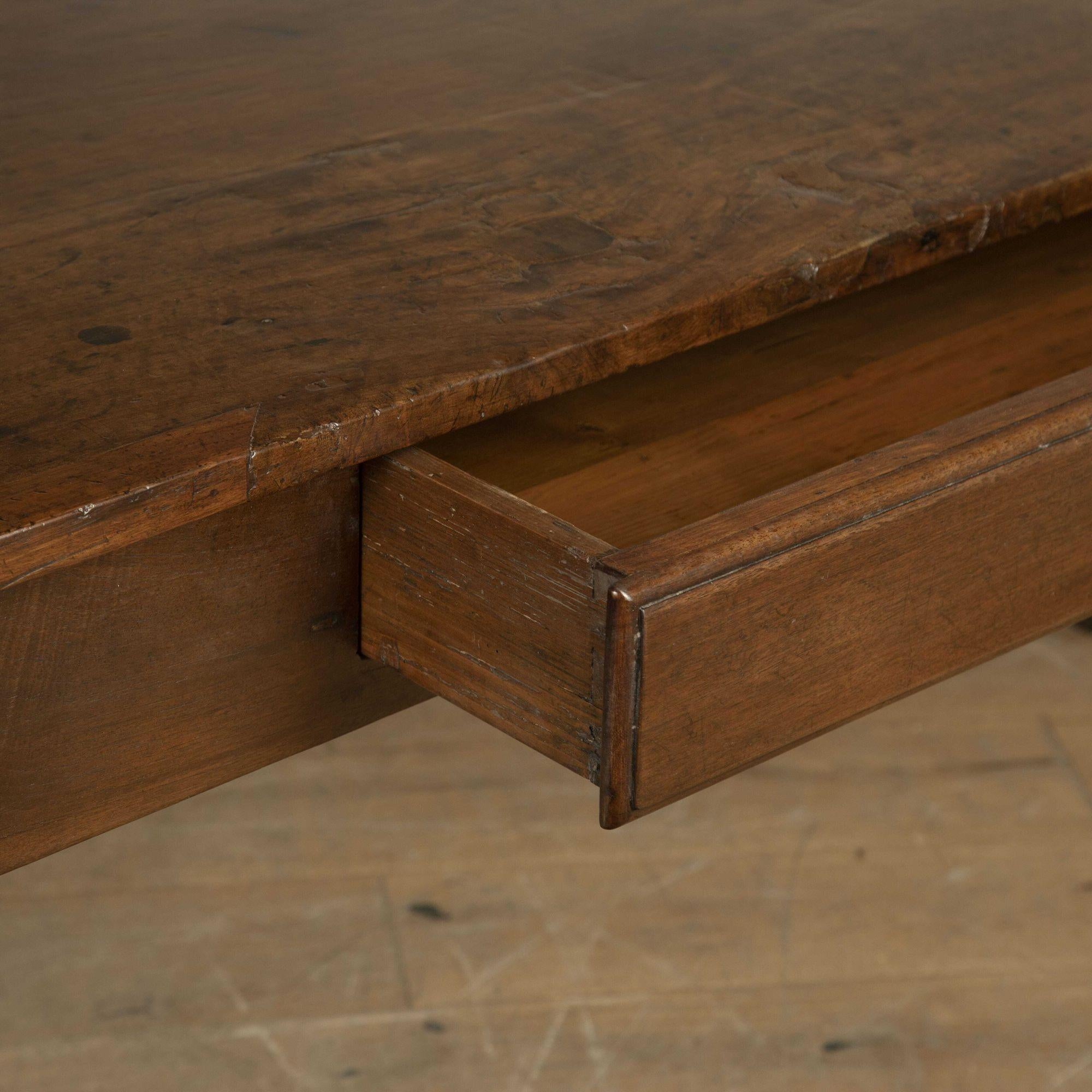Walnut 19th Century Italian Serving Table For Sale