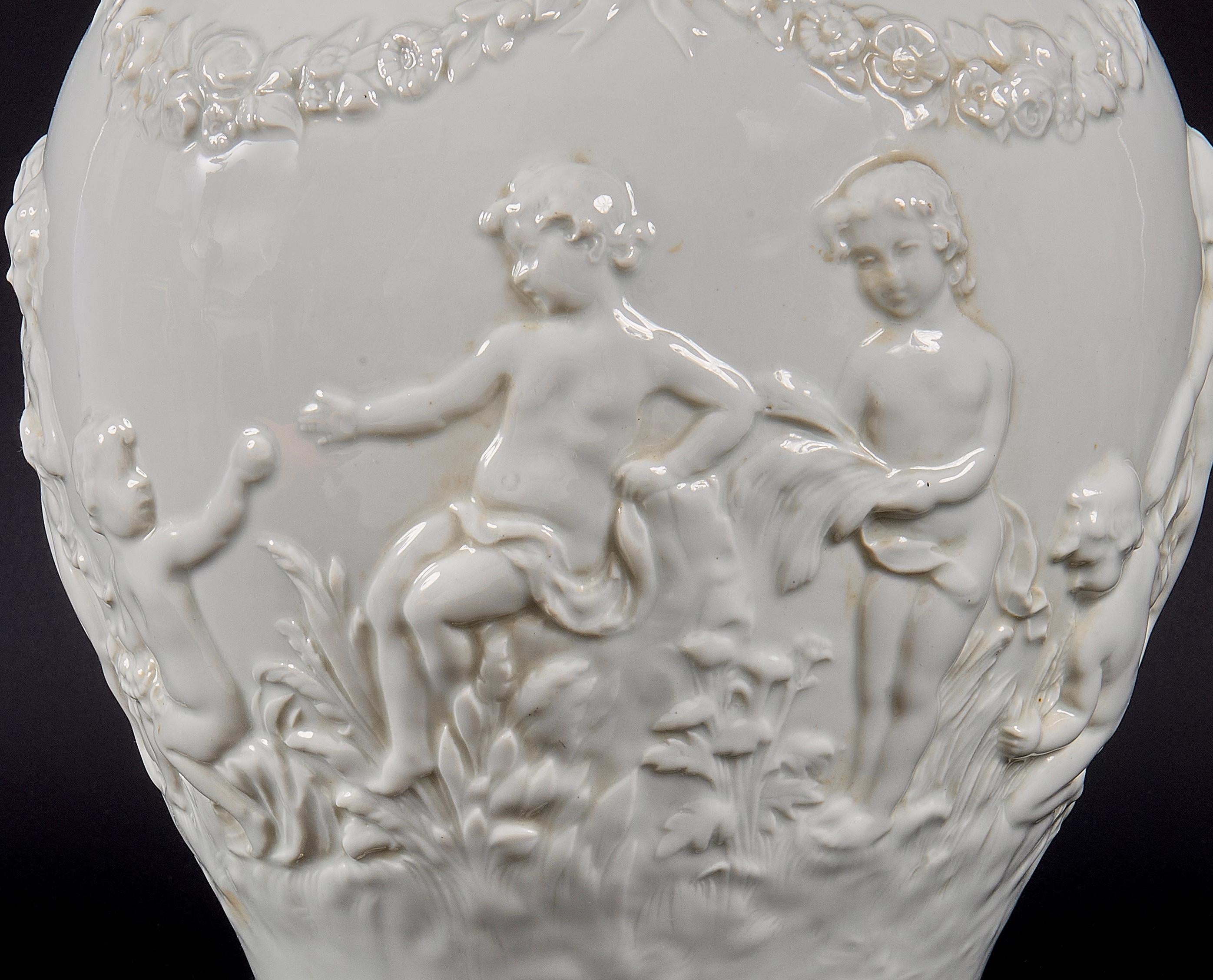 19th Century Italian Signed Glazed Ceramic Vase For Sale 2