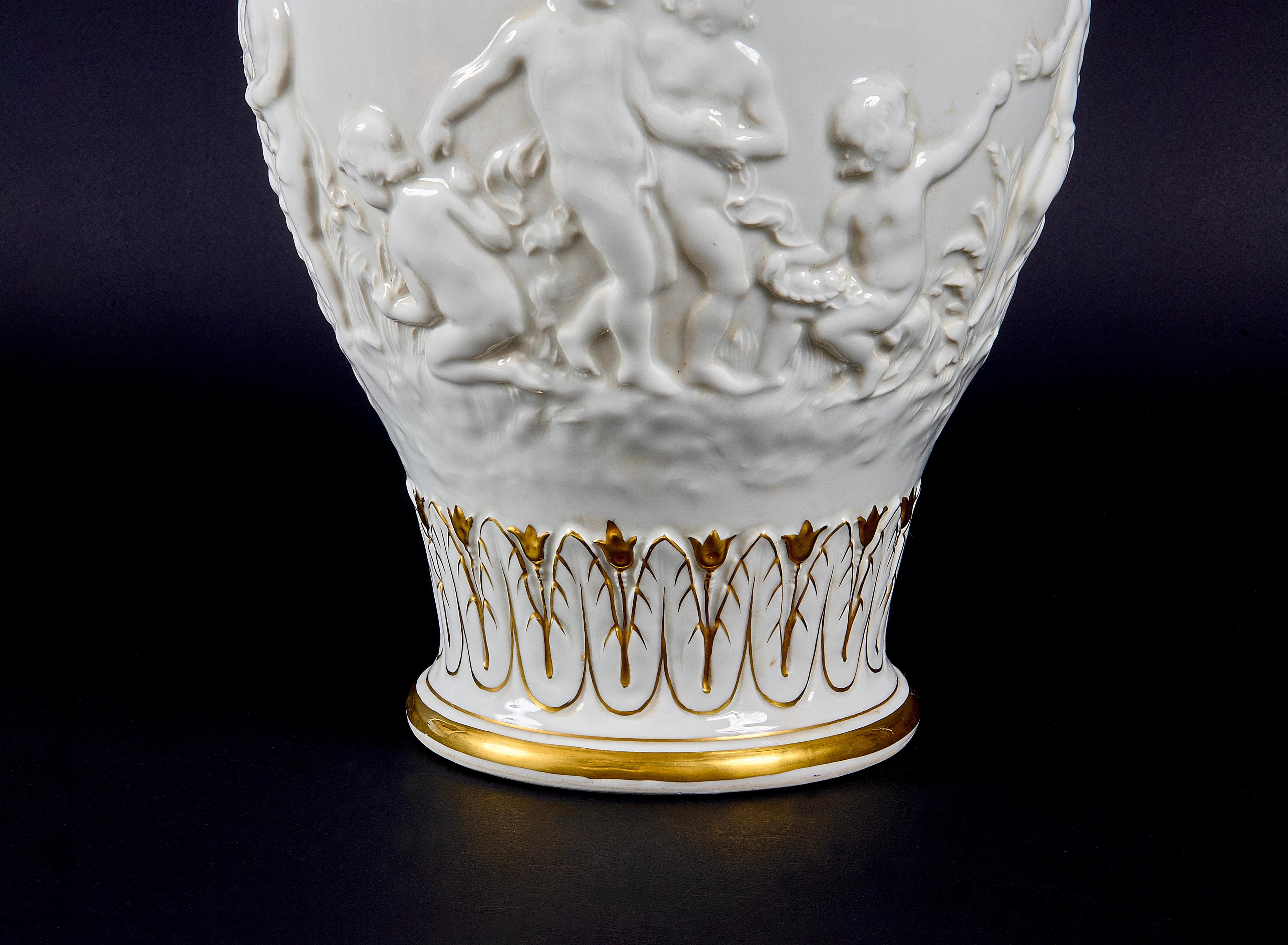 19th Century Italian Signed Glazed Ceramic Vase For Sale 4