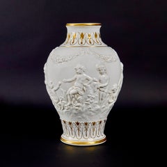 19th Century Italian Signed Glazed Ceramic Vase