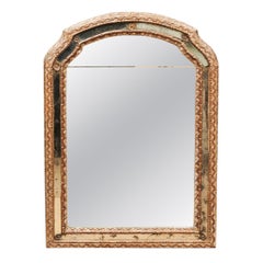 19th Century Italian Silver Gilt Mirror