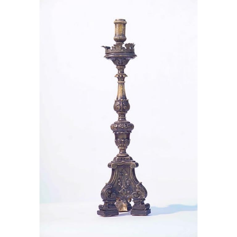 Candelabros italianos de pan de plata del siglo XIX (4 en total) Italiano en venta