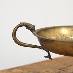 19th Century Italian Silver-Plated and Weathered - Patinated Serving Dish / Bowl