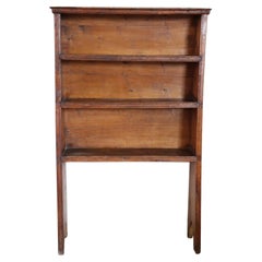 Used 19th Century Italian Solid Poplar Wood Rustic Bookcase or Shelves