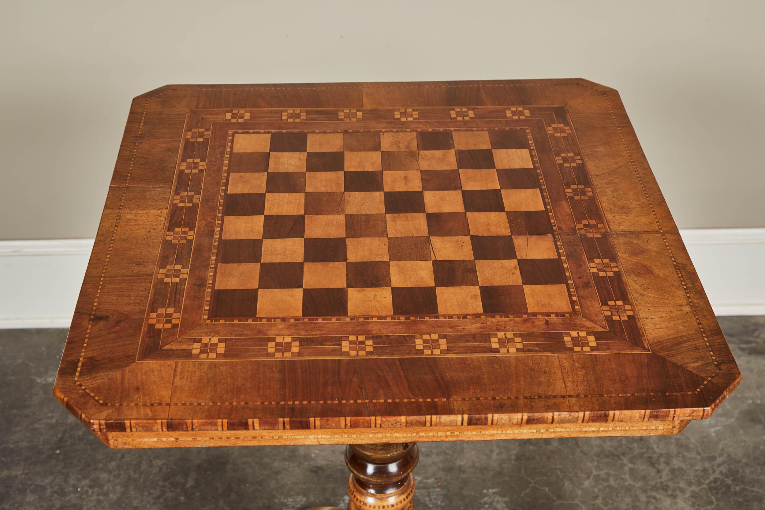 Parquetry 19th Century Italian Sorrento Chess Table