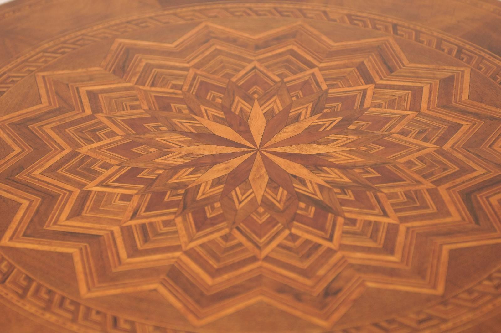 European 19th Century Italian Sorrento Inlaid Table
