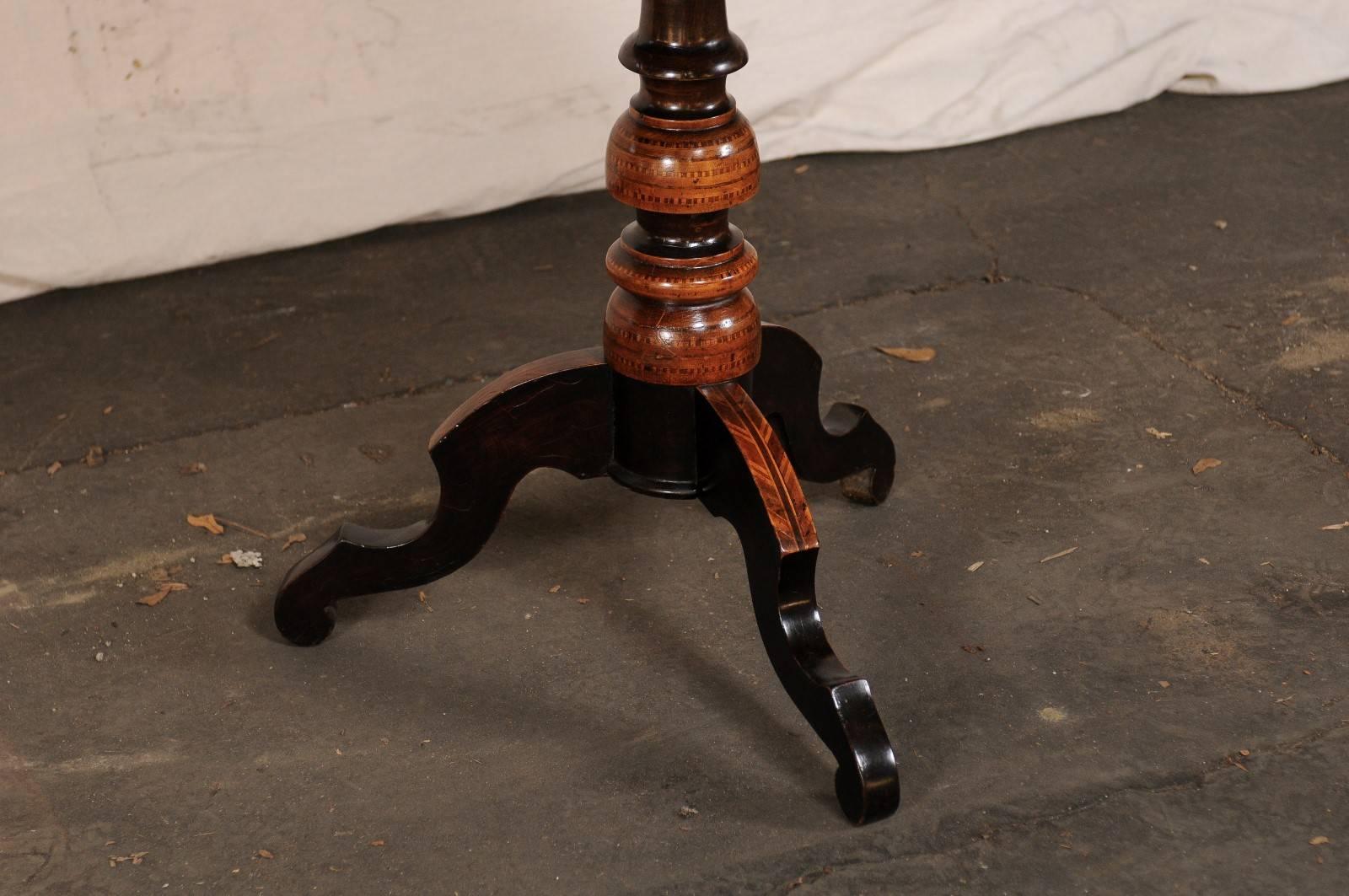 Inlay 19th Century Italian Sorrento Inlaid Table