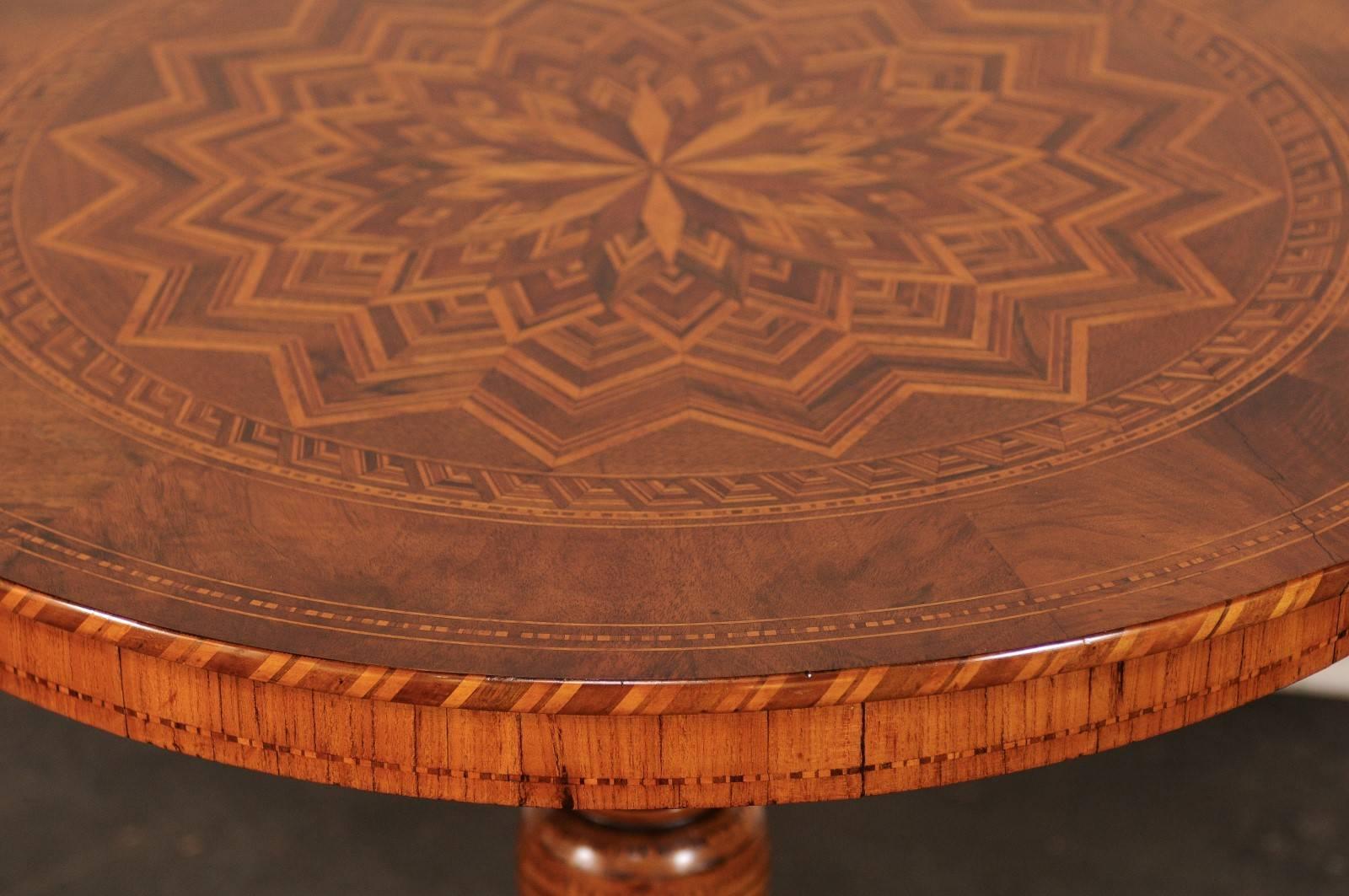 19th Century Italian Sorrento Inlaid Table 1