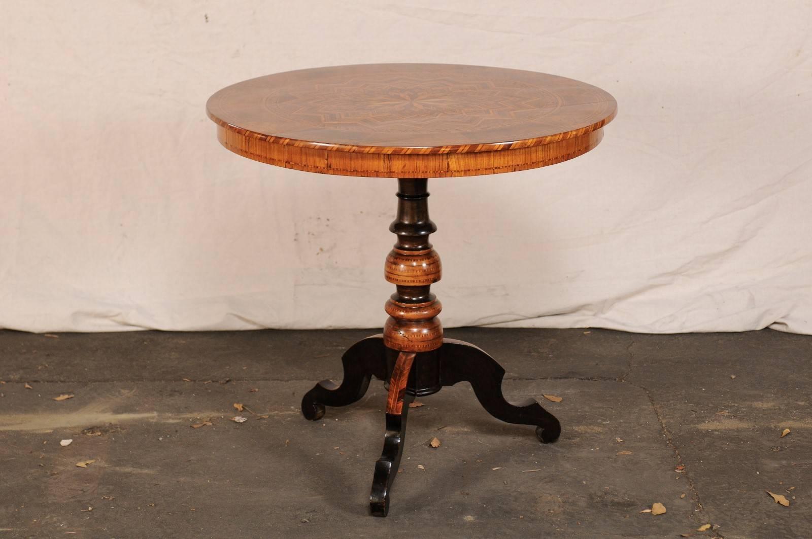 19th Century Italian Sorrento Inlaid Table 2