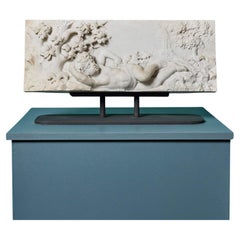 19th Century Italian Statuary Marble Plaque After Duquesnoy