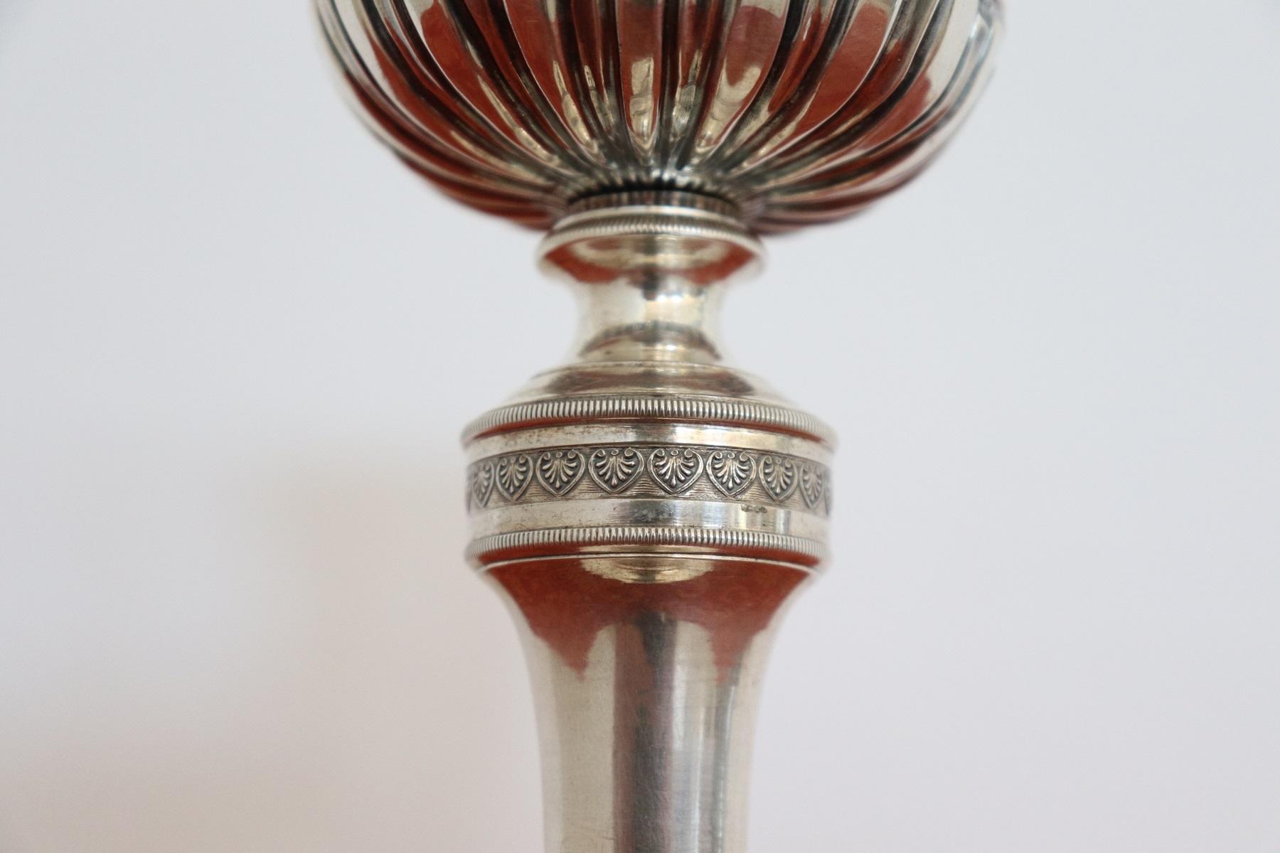 19th Century Italian Sterling Silver Chalice, Naples 1839 In Excellent Condition In Casale Monferrato, IT
