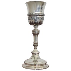 Antique 19th Century Italian Sterling Silver Chalice, Naples 1839