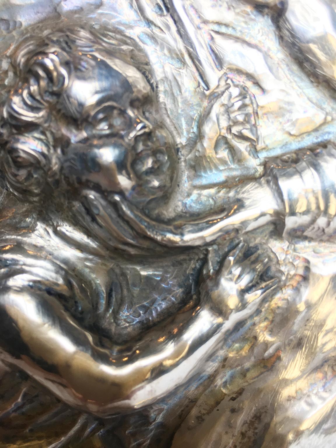 Madonna italienne du XIXe siècle en argent, vers 1830 en vente 1