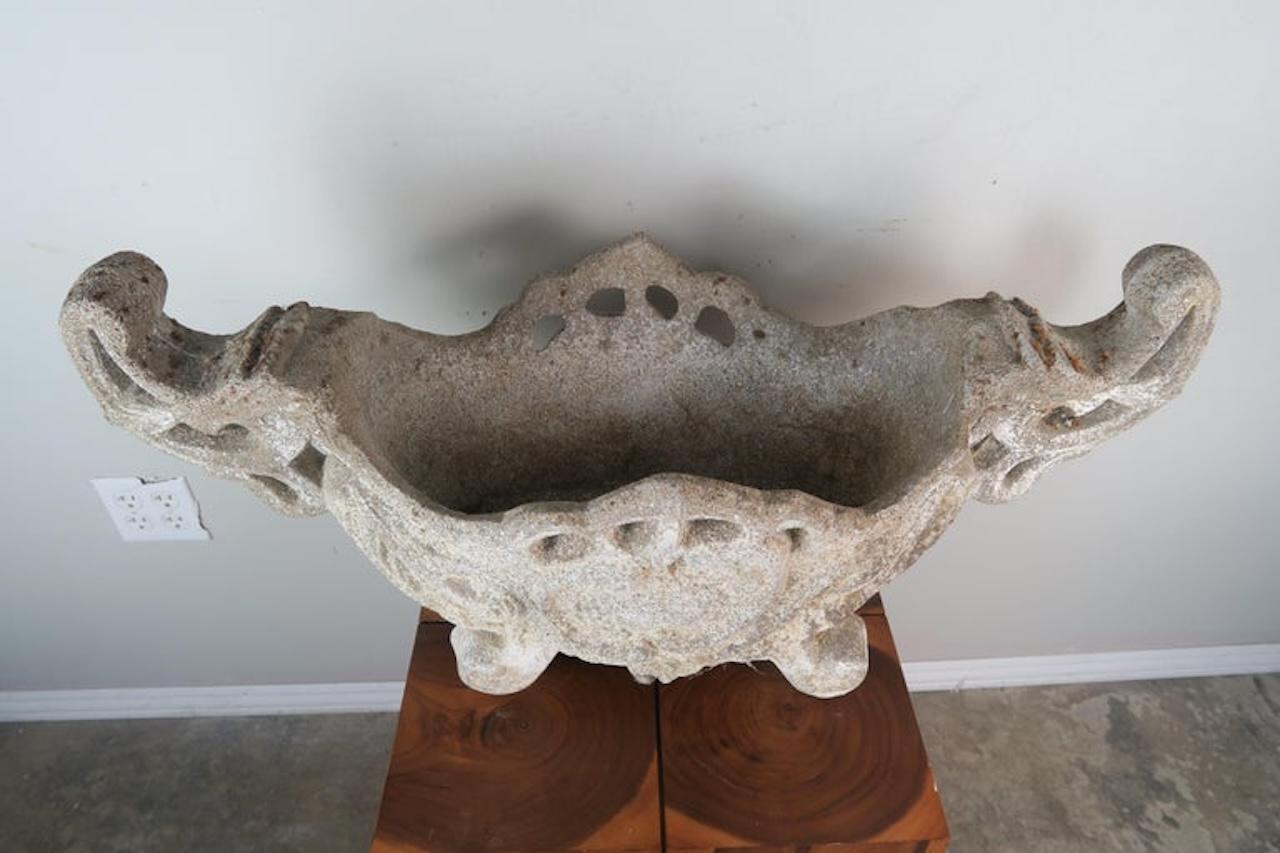 Jardinera italiana de piedra del siglo XIX Romano clásico en venta