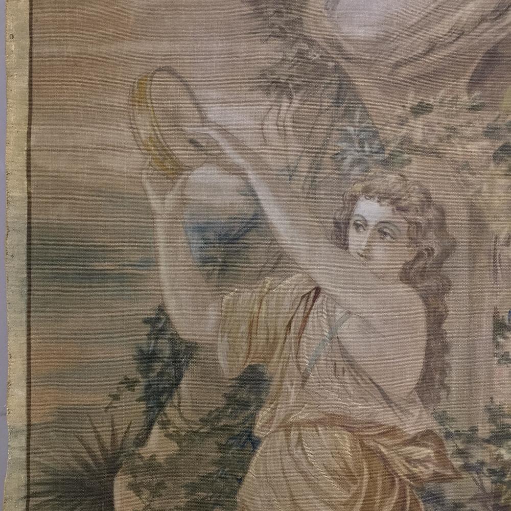 L'arazzo italiano Sucre de Herb del XIX secolo raffigura una formosa fanciulla che danza e suona un tamburello, mentre un Bacco ammiccante la ammira sullo sfondo. Gli arazzi Sucre de Herb, dipinti artisticamente a mano su tessuto anziché tessuti con