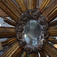 19th Century Italian Sunburst Mirror
