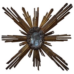 19th Century Italian Sunburst Mirror