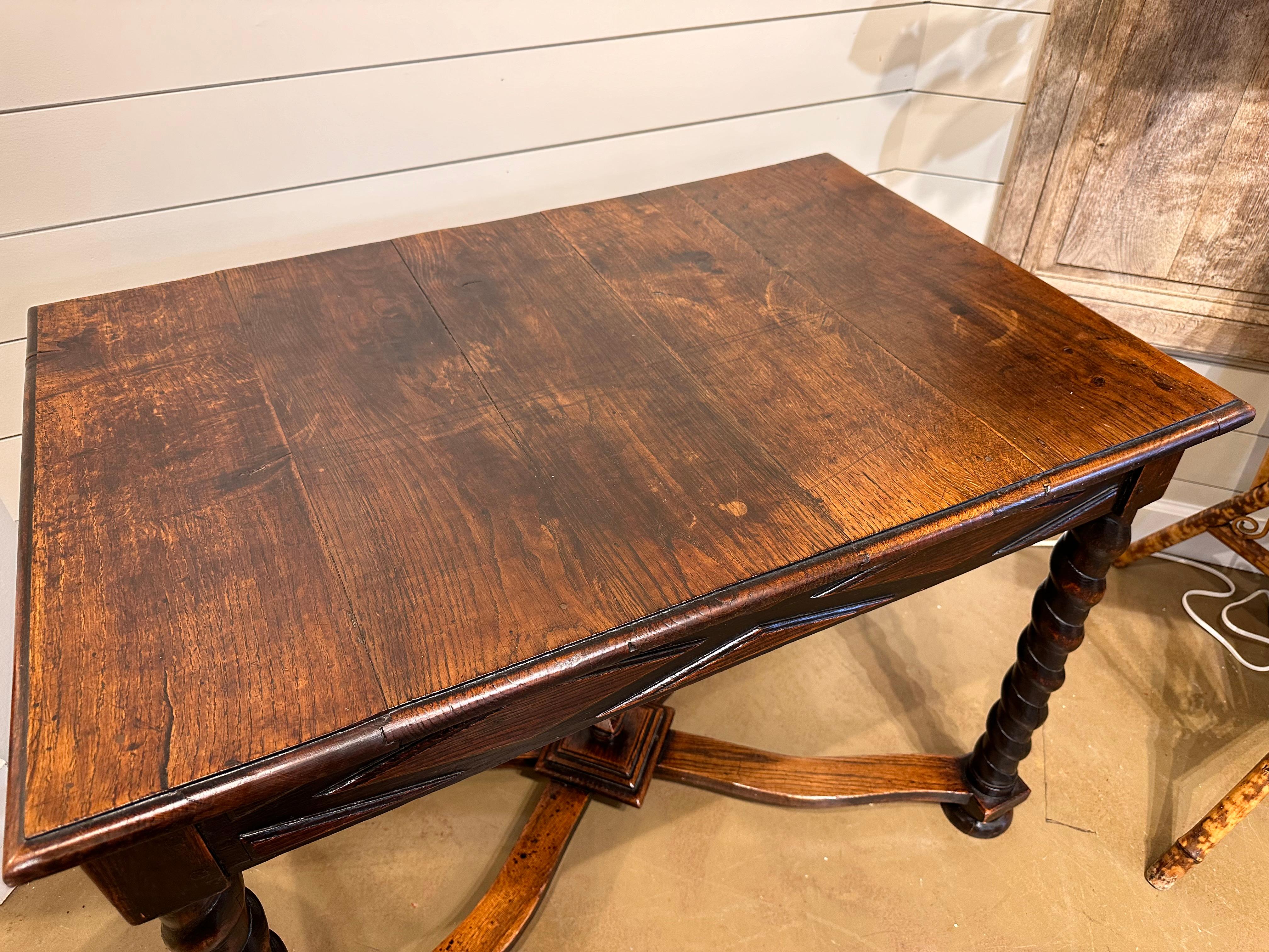 Hardwood 19th Century Italian Table For Sale