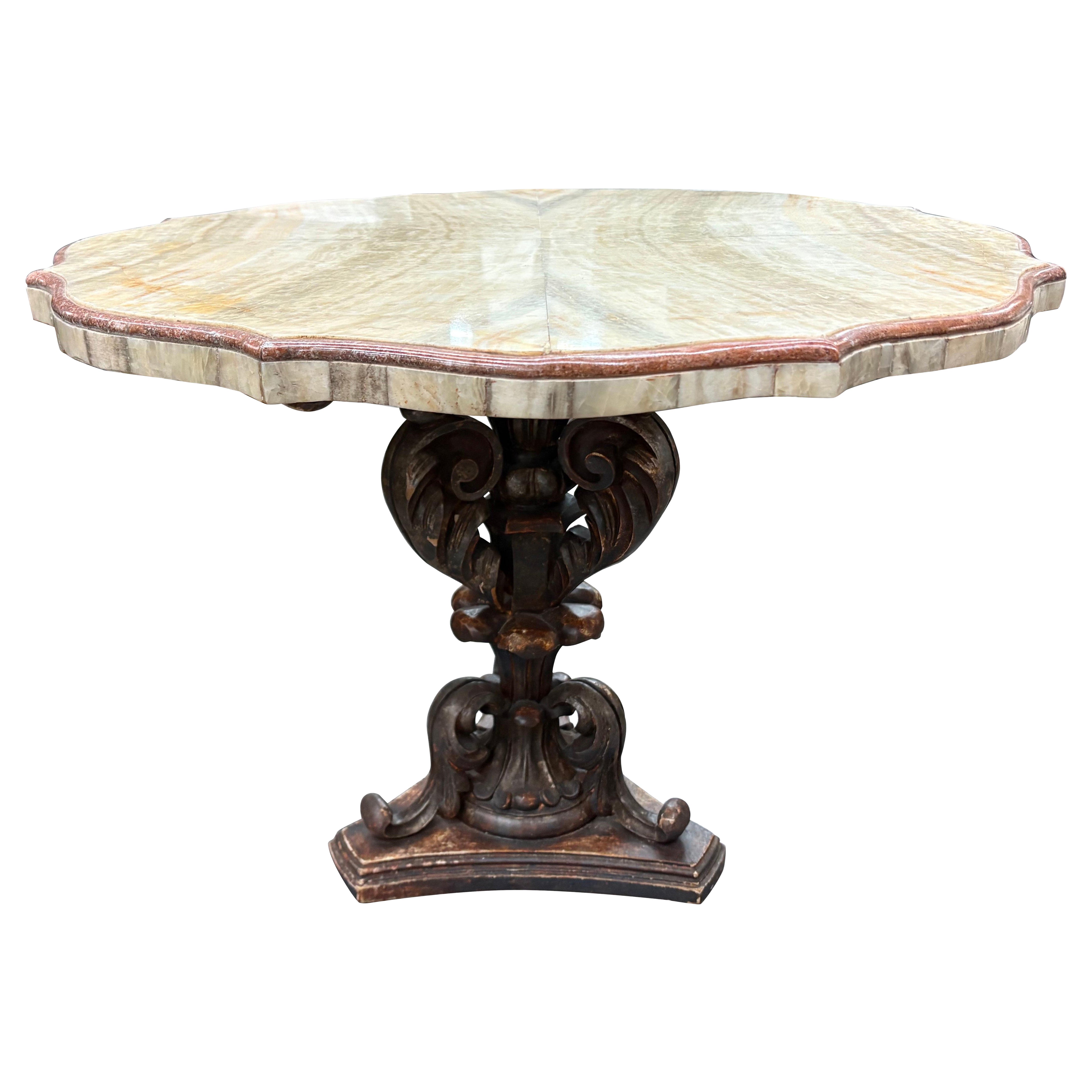 Table italienne du 19ème siècle