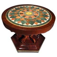 19th Century Italian Table from Naples with Hardstone Top