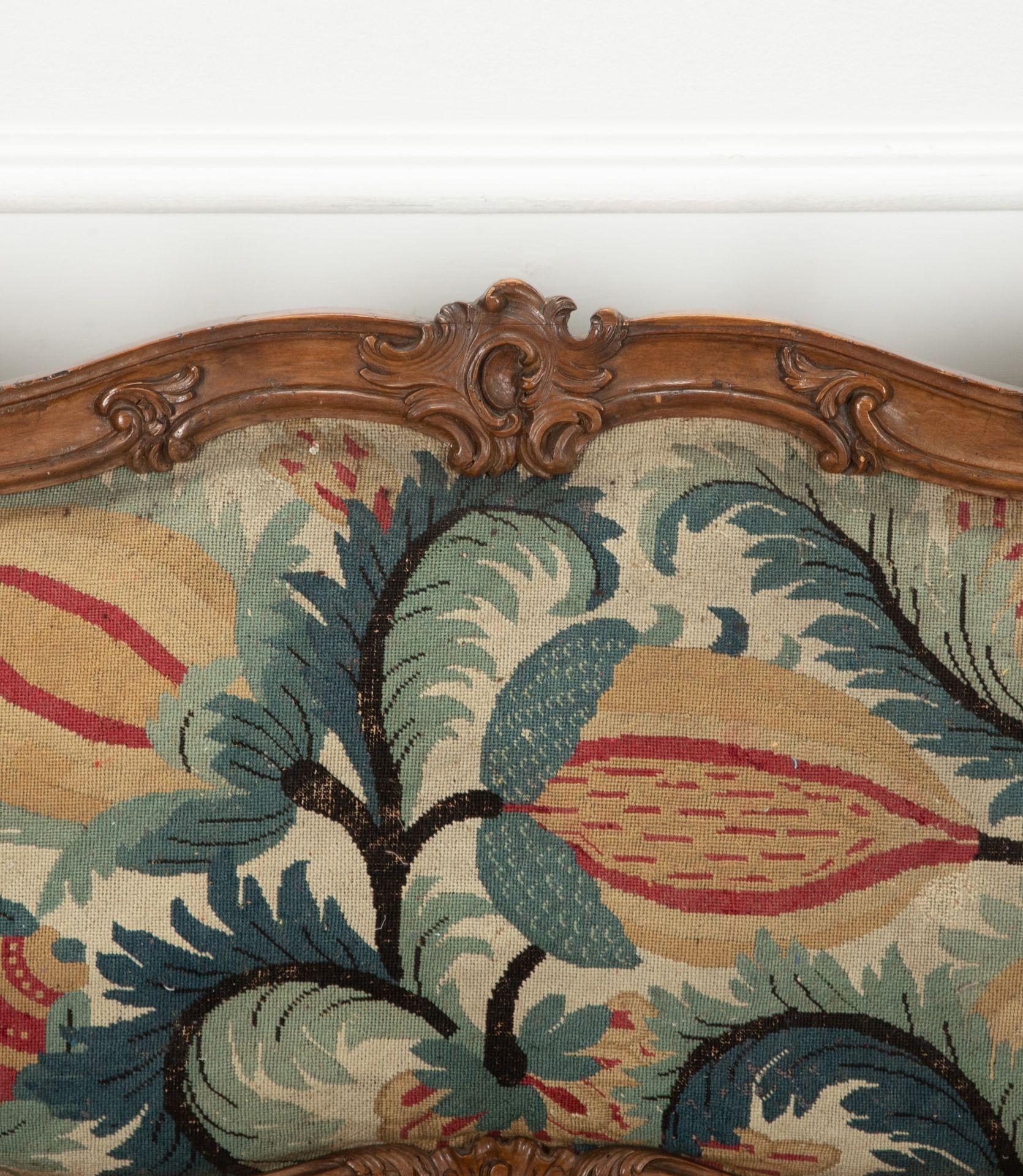 19th Century Italian Tapestry Upholstered Sofa For Sale 5